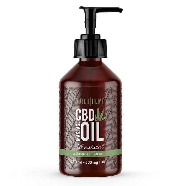 CBD masážní olej – holandské konopí – 500 mg