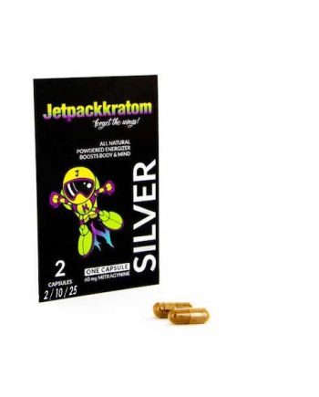 Kratom-capsules-jetpackkratom-silver