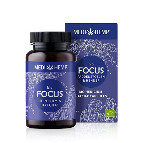 Cápsulas de cogumelo - Medihemp Focus - Hericium & Hemp Organic